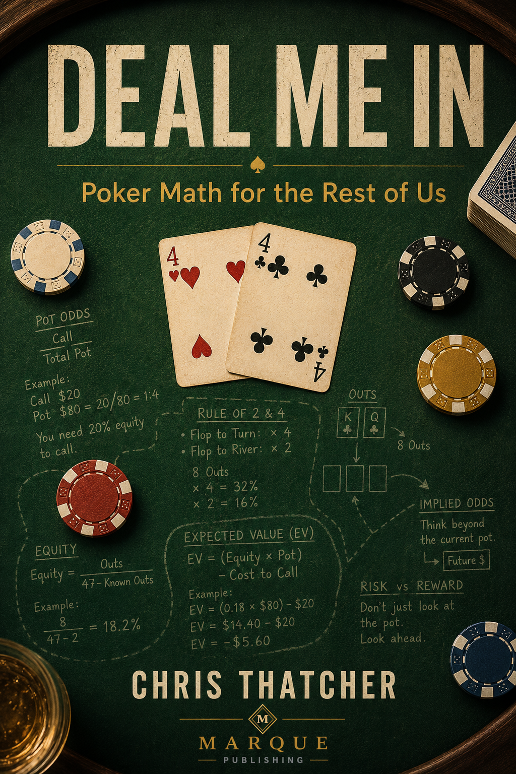 Cover of Deal Me In, a poker strategy book by Chris Thatcher
